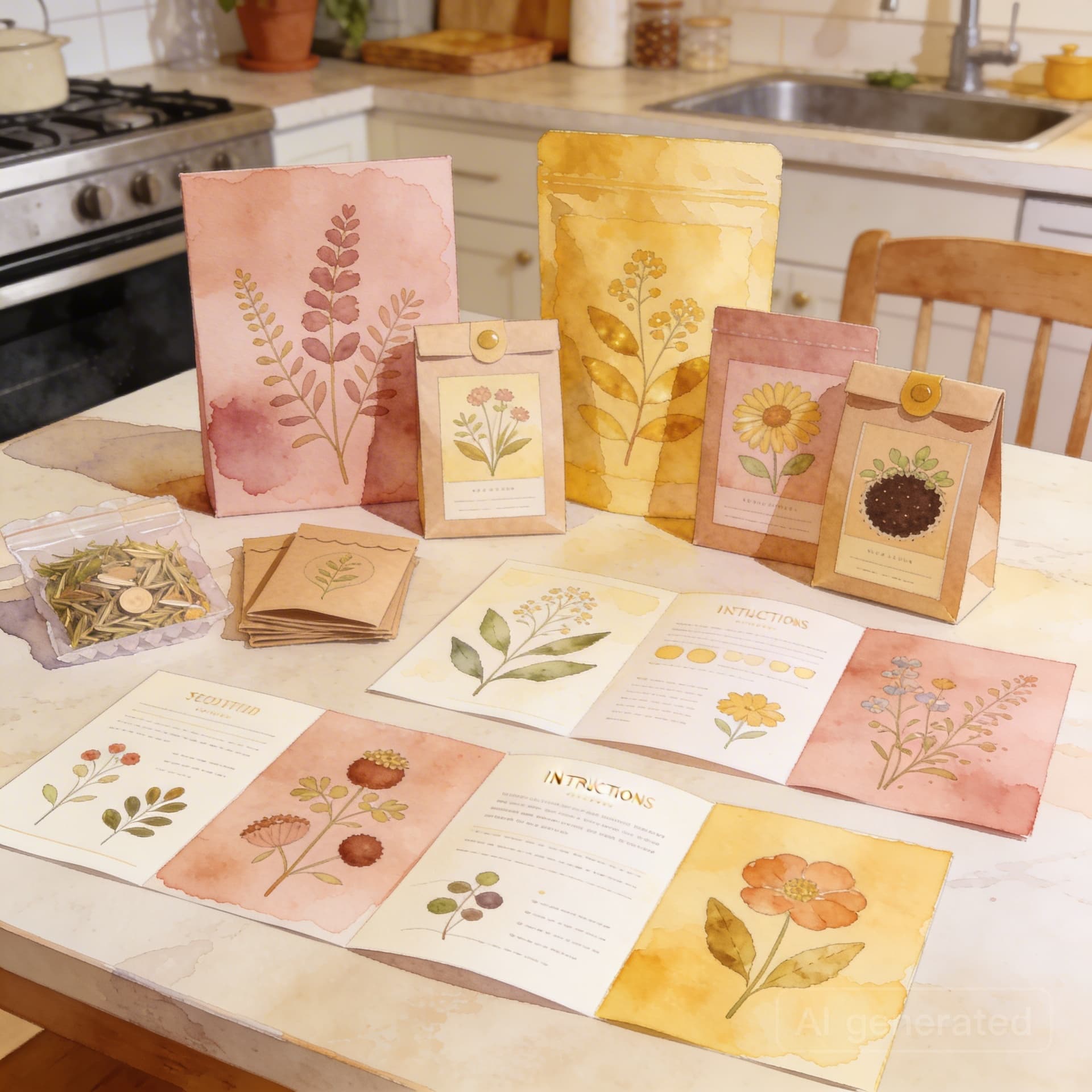 Colorful take-home activity pack with nature-themed activities